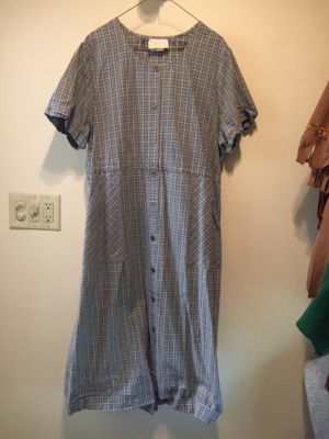 Navy grey Modern Dress-WM DR 4975-Chest 50