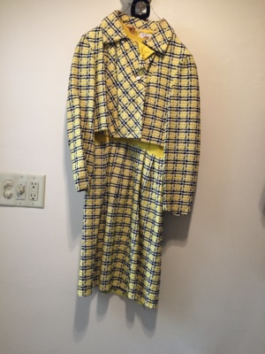 Yellow white black Modern Dress-WM DR 5225-Chest 34