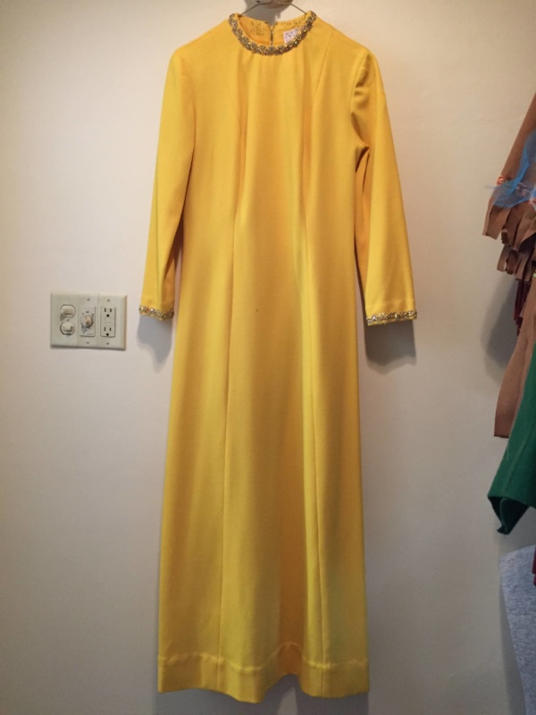 Yellow Modern Dress-WM DR 5400-Chest 38