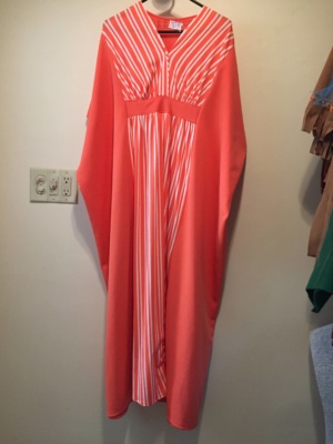 Orange white Modern Dress-WM DR 5950-Chest 64