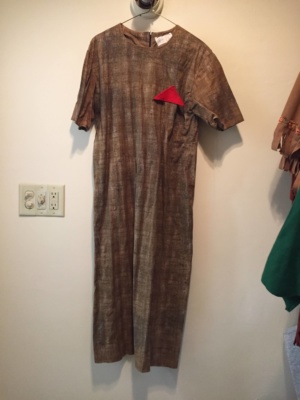 Brown Modern Dress-WM DR 6601-Chest 42