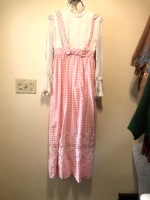 Pink white Modern Dress-WM DR 7275-Chest 34
