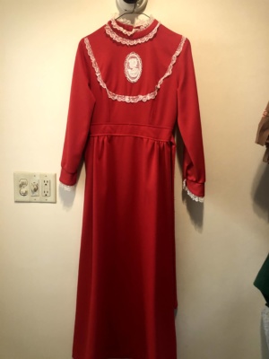 Red Modern Dress-WM DR 7300-Chest 36