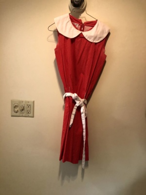 Red white Modern Dress-WM DR 7331-Chest 37