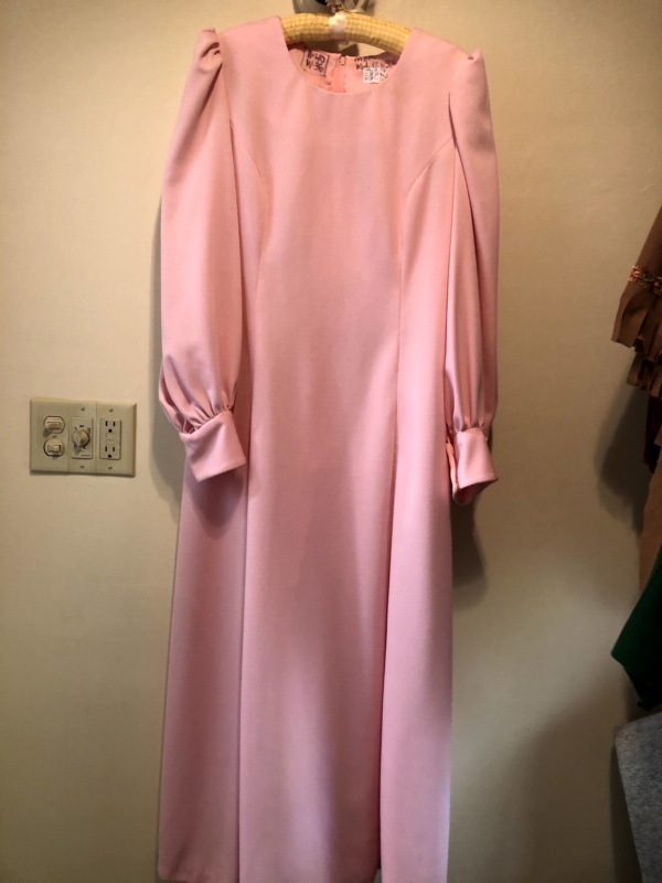 Pink Modern Dress-WM DR 7403-Chest 38