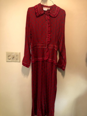 Red blue Modern Dress-WM DR 7426-Chest 38