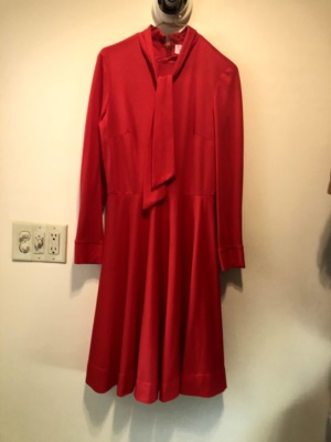 Red Modern Dress-WM DR 7501-Chest 40