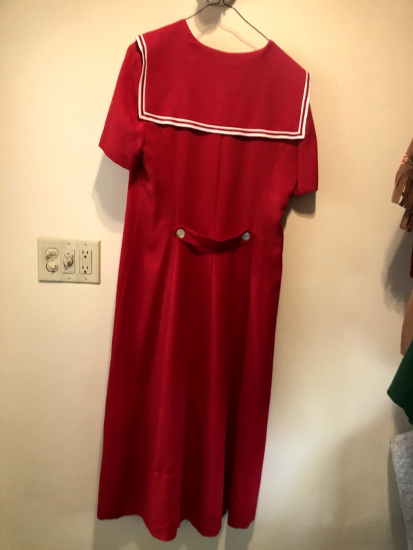 Red white Modern Dress-WM DR 7502-Chest 42