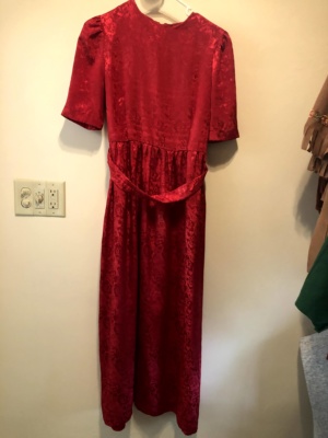 Red Modern Dress-WM DR 7530-Chest 42
