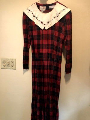 Red black brown Modern Dress-WM DR 7575-Chest 42