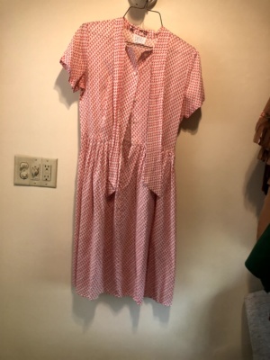 Pink white Modern Dress-WM DR 7626-Chest 42