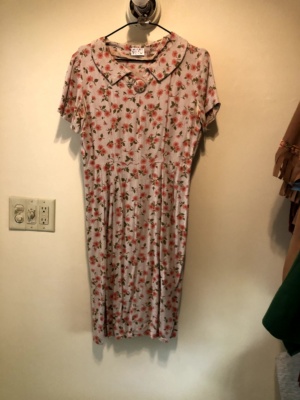 Pink tan Modern Dress-WM DR 7627-Chest 42