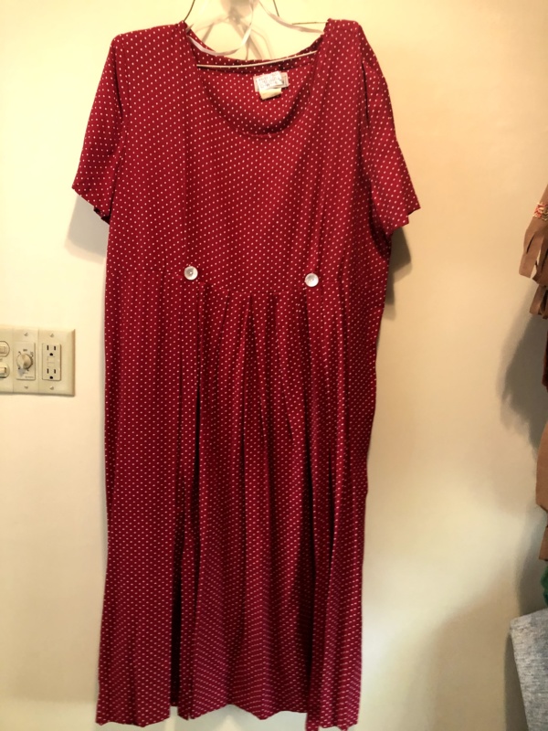 Red white Modern Dress-WM DR 7825-Chest 47