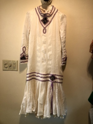 White purple Modern Dress-WM DR 8400-Chest 38