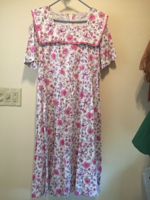 Purple pink white Modern Dress-WM DR 9425-Chest 38