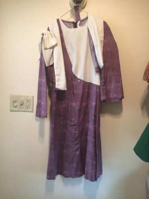 Purple white Modern Dress-WM DR 9428-Chest 38