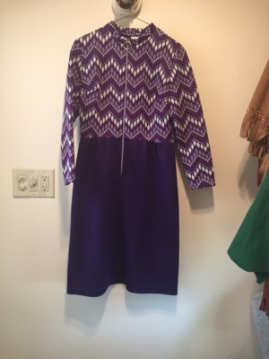 Purple white Modern Dress-WM DR 9429-Chest 38