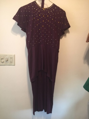 Purple/burgundy Modern Dress-WM DR 9500-Chest 40