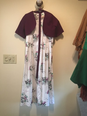 Purple white green Modern Dress-WM DR 9826-Mmill'10-Chest 36