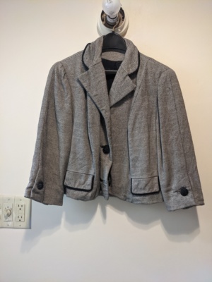 Black white Women's Jacket-Wm Jkt 1825-Chest 46