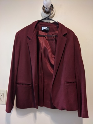 Maroon Women's Jacket-Wm Jkt 6600-Chest 42