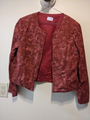 Maroon Women's Jacket-Wm Jkt 6625-Chest 42