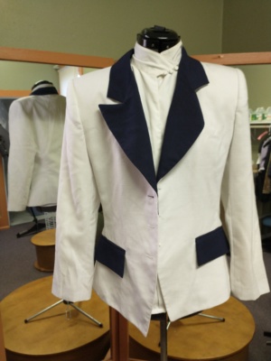 White and blue Women's Jacket-Wm Jkt 8200-Chest 40