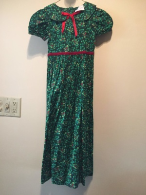 Green red Children's Dress-Ch Dr 3028-Chest 26