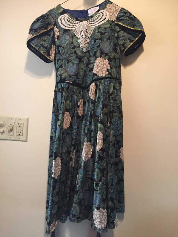 Green blue black Children's Dress-Ch Dr 3029-Chest 32