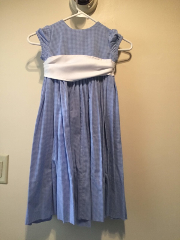 Blue white Children's Dress-Ch Dr 4078-Chest 24