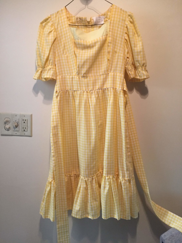 Yellow white Children's Dress-Ch Dr 5075-Chest 37