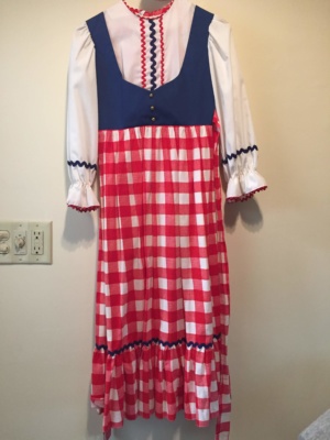 Red white blue Children's Dress-Ch Dr 7076-Chest 30