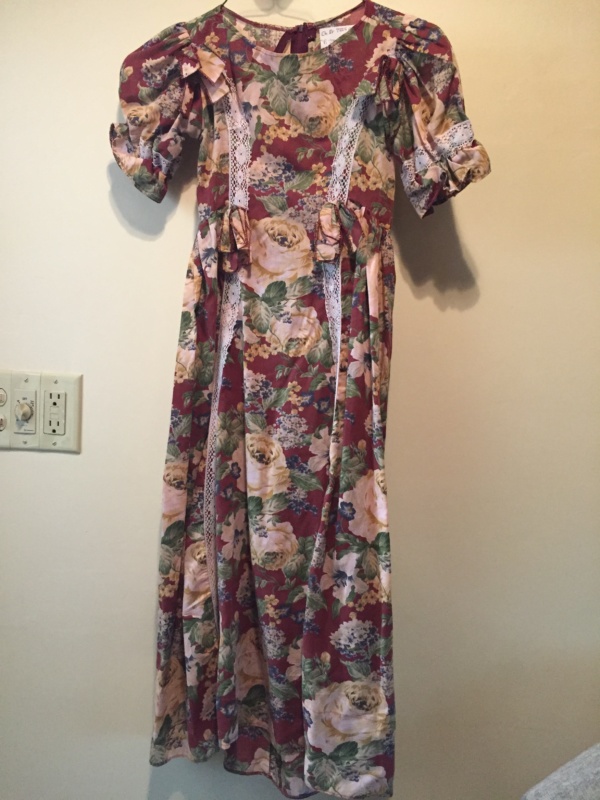 Red green tan Children's Dress-Ch Dr 7225-Chest 28