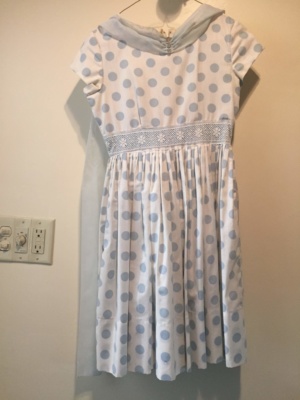 White blue Children's Dress-Ch Dr 8025-Chest 32