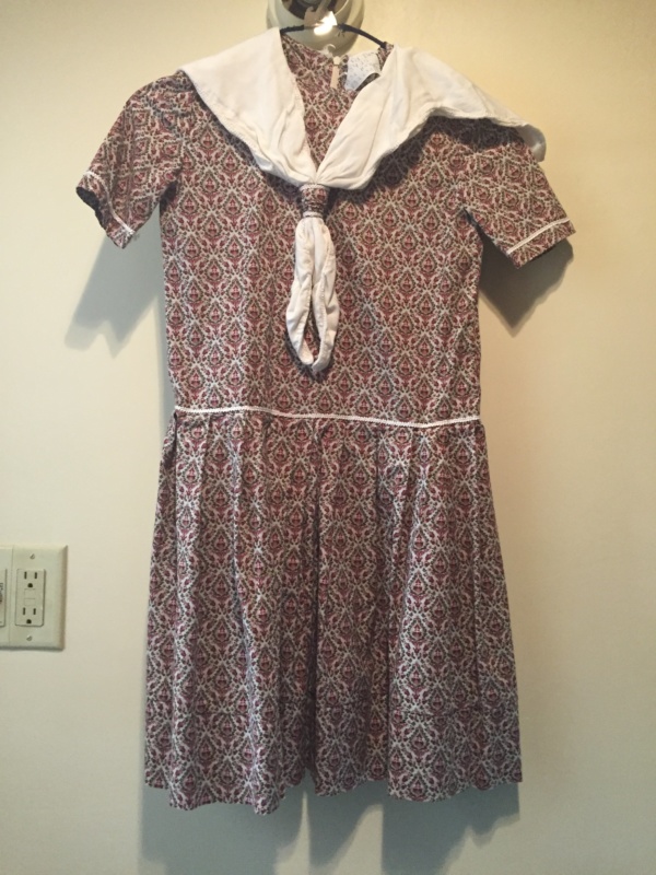 White pink Children's Dress-Ch Dr 8425-Chest 32