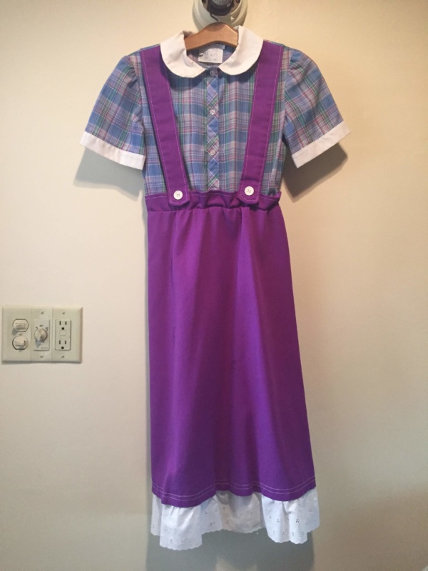 Purple blue green Children's Dress-Ch Dr 9075-Chest 32
