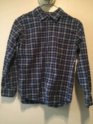 Blue green  Children's Shirt-Ch Sh 4677-Neck 14