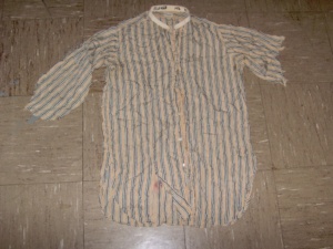 Tan, brown, and blue Children's Shirt-Ch Sh 6250-Ppan-Neck 12