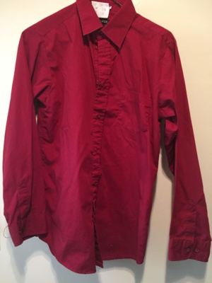 Red   Children's Shirt-Ch Sh 7800-Neck 16