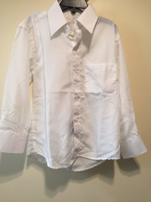 White Children's Shirt-Ch Sh 8201-Neck 12.5