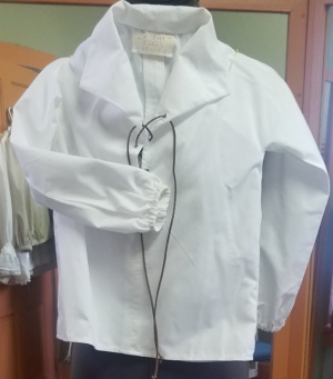 white Children's Shirt-Ch Sh 8203-BB'20-Neck