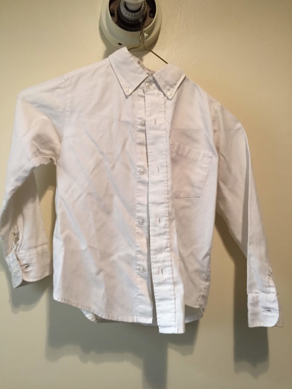 White Children's Shirt-Ch Sh 8300-Neck 12.5