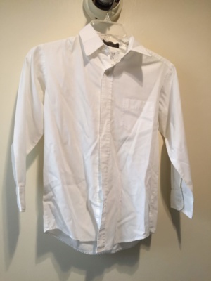 White Children's Shirt-Ch Sh 8405-Neck 14