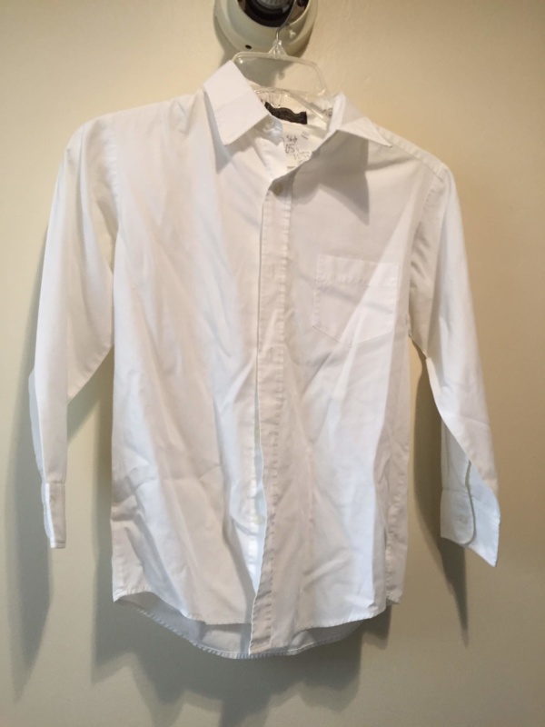 White Children's Shirt-Ch Sh 8405-Neck 14