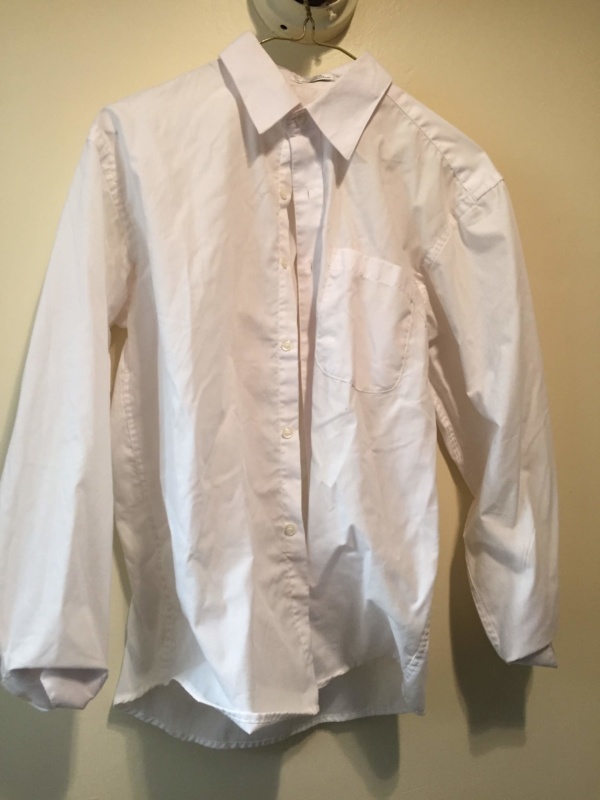 White Children's Shirt-Ch Sh 8601-Neck 15