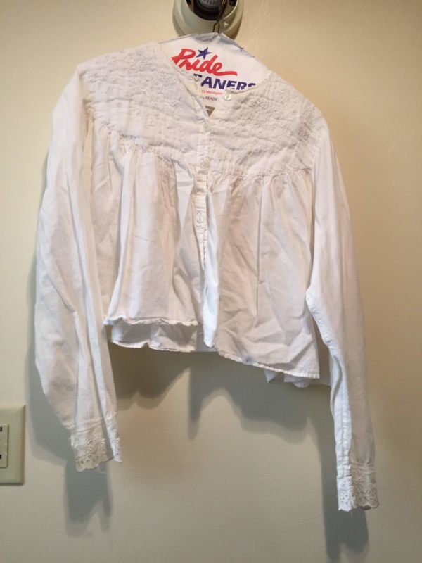 White Children's Shirt-Ch Sh 8803-Neck 17