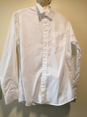 White Children's Shirt-Ch Sh 8805-Neck 16