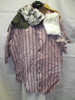 Purple and Brown Children's Shirt-Ch Sh 9850-Ppan-Neck 18