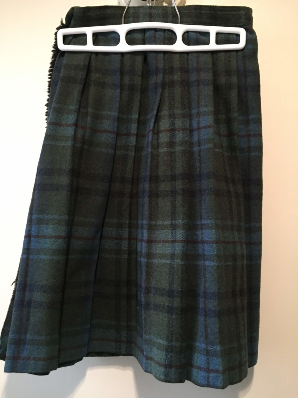 Green and blue Children's Skirt-Ch Sk 3075-Waist 22