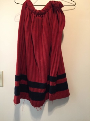 Burnt red Children's Skirt-Ch Sk 7000-Waist 26